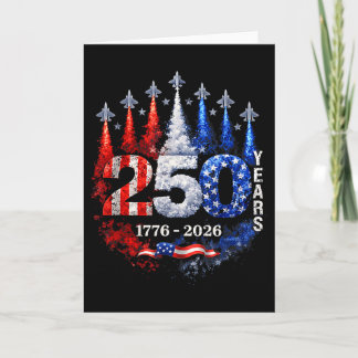 Tarjeta Camiseta 250 Aniversario Usa Patriótica 4 de Julio