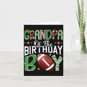 Tarjeta Camiseta Abuelo Cumpleaños Día de Juego Fútbol