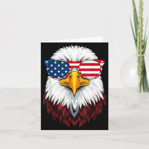 Tarjeta Camiseta Águila Patriótica Bandera Americana Hombr