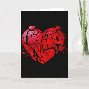 Tarjeta Camiseta Anti Día de San Valentín Corazón Roto