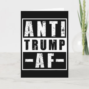 Tarjeta Camiseta Anti Trump Af Valiente Humor Político Lib