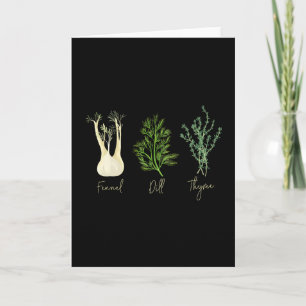 Tarjeta Camiseta Anti Trump Subtle Herb Fennel Dill Thyme 