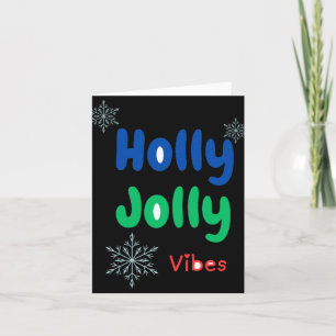 Tarjeta Camiseta audaz Holly Jolly Baby