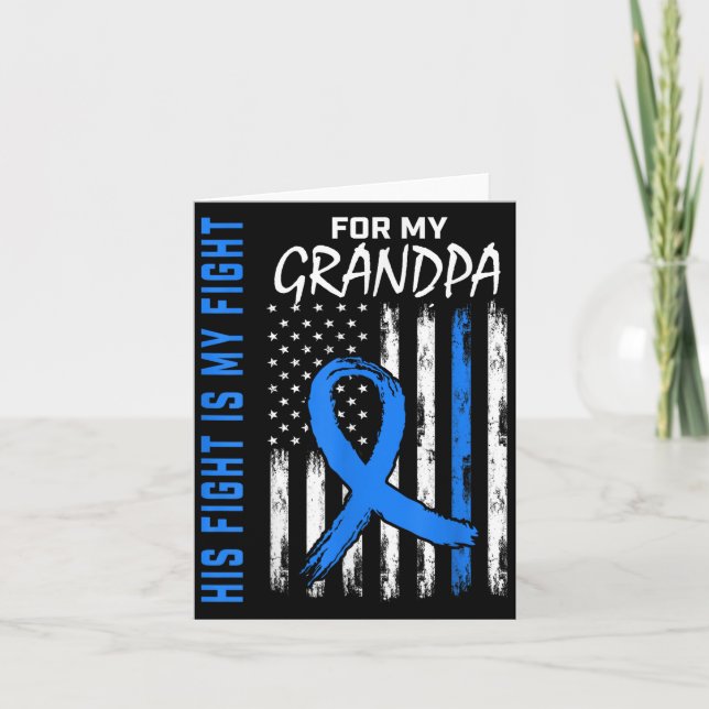 Tarjeta Camiseta Azul Su Lucha Es Mi Lucha Conciencia Sobr (Anverso)