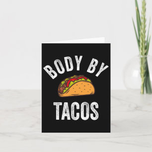Tarjeta Camiseta Body By Tacos Divertida Cinco De Mayo Mex