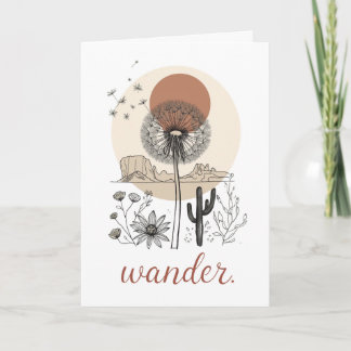 Tarjeta Camiseta Boho Mamá Mama Vagabundea Regalo Flor Sil