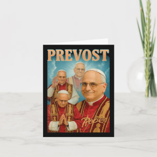Tarjeta Camiseta Católica Cristiana Papa Prevost Papa León