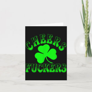 Tarjeta Camiseta Cheer Forers Irlandés Día de San Patricio