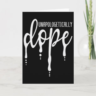 Tarjeta Camiseta Chica Negra de Melanina sin disculpas