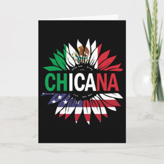 Tarjeta Camiseta Chicana Hombres Mujeres Niños Chicos Mexi