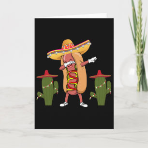 Tarjeta Camiseta Cinco De Mayo Perro Caliente Cactus Baila