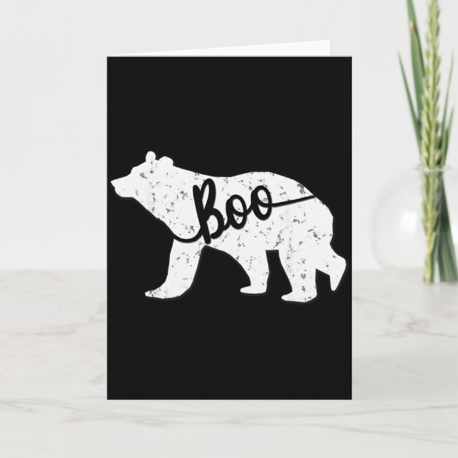 Tarjeta Camiseta coincidente de apodo de oso Boo divertida (Anverso)