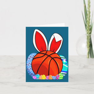 Tarjeta Camiseta conejito Pascua huevos de basket niños li