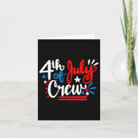 Camiseta Crew del mes de julio Día de la Independe