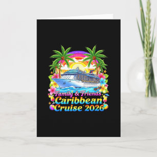 Tarjeta Camiseta Crucero Caribeño 2026 Familia y Amigos Pl