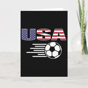 Tarjeta Camiseta de aficionados de fútbol de América orgul