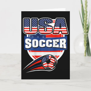 Tarjeta Camiseta de aficionados de fútbol de América orgul