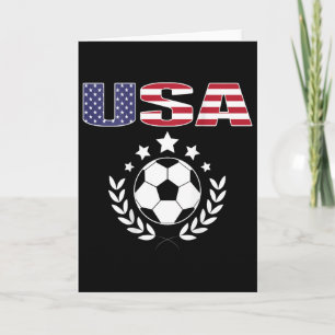 Tarjeta Camiseta de aficionados de fútbol orgullosos de Am