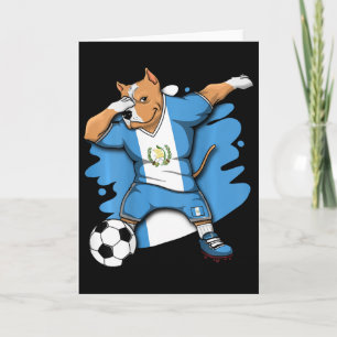 Tarjeta Camiseta de Amantes de Fútbol Pitbull Dabbing Guat