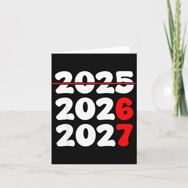 Tarjeta Camiseta de Año Nuevo 2026 67 Meme  (Anverso)