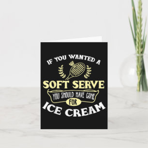 Tarjeta Camiseta de bádminton Chiste Suave Servir Cita Bád