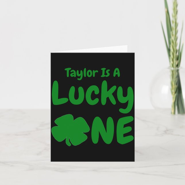 Tarjeta Camiseta de bebé Lucky One St Patricks Day cumplea (Anverso)