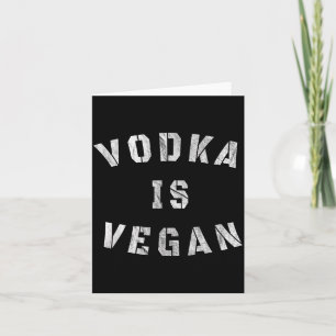 Tarjeta Camiseta de bebedor vegano divertida cita vegana