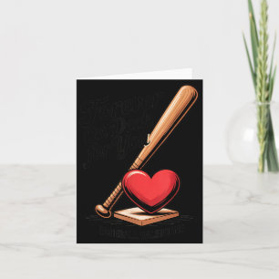 Tarjeta Camiseta de béisbol San Valentín por siempre en la