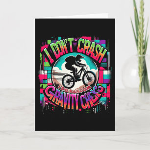 Tarjeta Camiseta de bicicleta de ciclismo No me estrello H