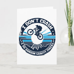 Tarjeta Camiseta de bicicleta de ciclismo No me estrello H