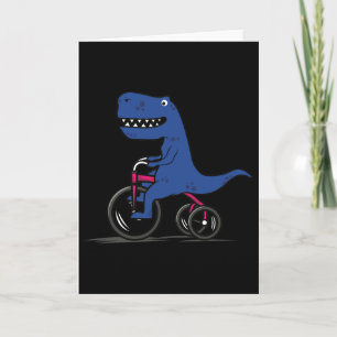 Tarjeta Camiseta de Ciclismo de Montaña Dinosaurio . Mtb 