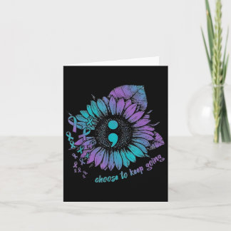 Tarjeta Camiseta de Conciencia de Prevención del Suicidio