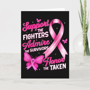 Tarjeta Camiseta de Conciencia del Cáncer de Mama para Apo