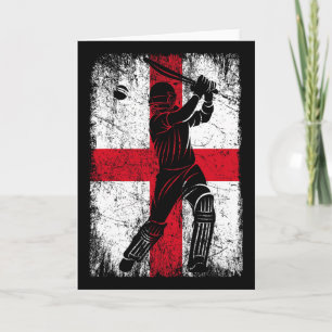 Tarjeta Camiseta de cricket de la bandera de Inglaterra fa