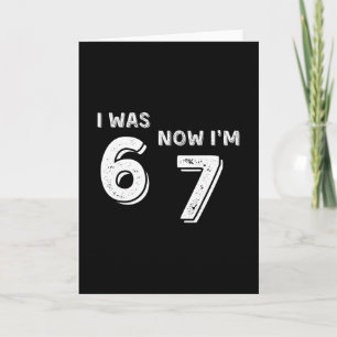 Tarjeta Camiseta de cumpleaños de 7 años - Era 6 ahora soy