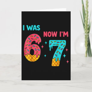 Tarjeta Camiseta de cumpleaños de 7 años Era 6 ahora soy 7