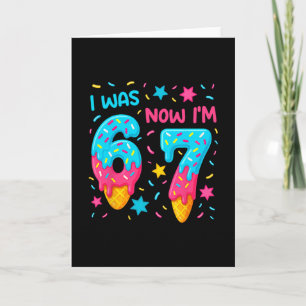 Tarjeta Camiseta de cumpleaños de 7 años Era 6 ahora soy 7