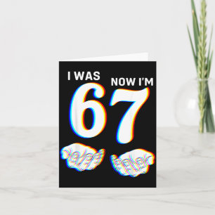 Tarjeta Camiseta de cumpleaños de 7 años Meme Six Seven er
