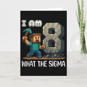 Tarjeta Camiseta de cumpleaños para niños Sigma Gaming 8 c