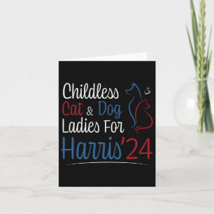Tarjeta Camiseta De Damas De Perro Gato Para Kamala Harris