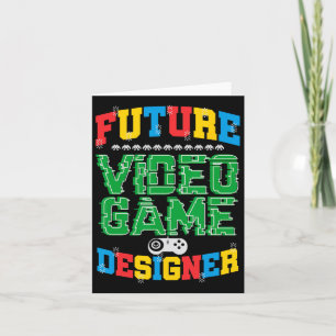 Tarjeta Camiseta de Diseñador de Videojuegos Futuro para N