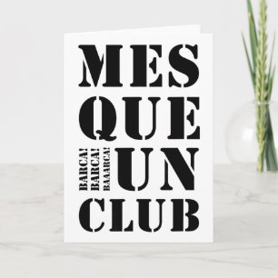 Tarjeta Camiseta de diseño para amantes del fútbol Club By