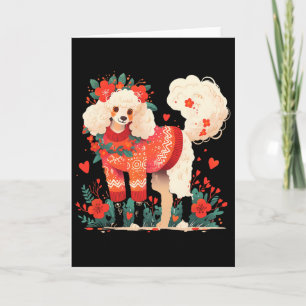 Tarjeta Camiseta de enamorado de caniche del día de San Va