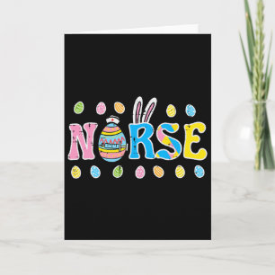 Tarjeta Camiseta de enfermera de Pascua Huevos ER UCI RN C