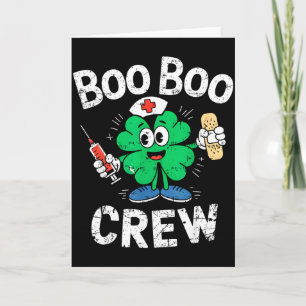 Tarjeta Camiseta de enfermera del Día de San Patricio de B