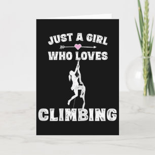 Tarjeta Camiseta de escalada en roca divertida para regalo