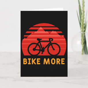 Tarjeta Camiseta de fan de ciclismo y bicicleta más bicicl