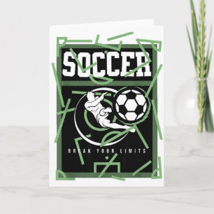 Tarjeta Camiseta de fútbol Actitud Rompe tus límites 