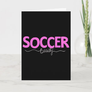 Tarjeta Camiseta de fútbol belleza chicas mujeres jugadora