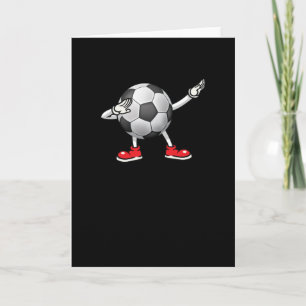 Tarjeta Camiseta de fútbol con dab para niños, baile dab